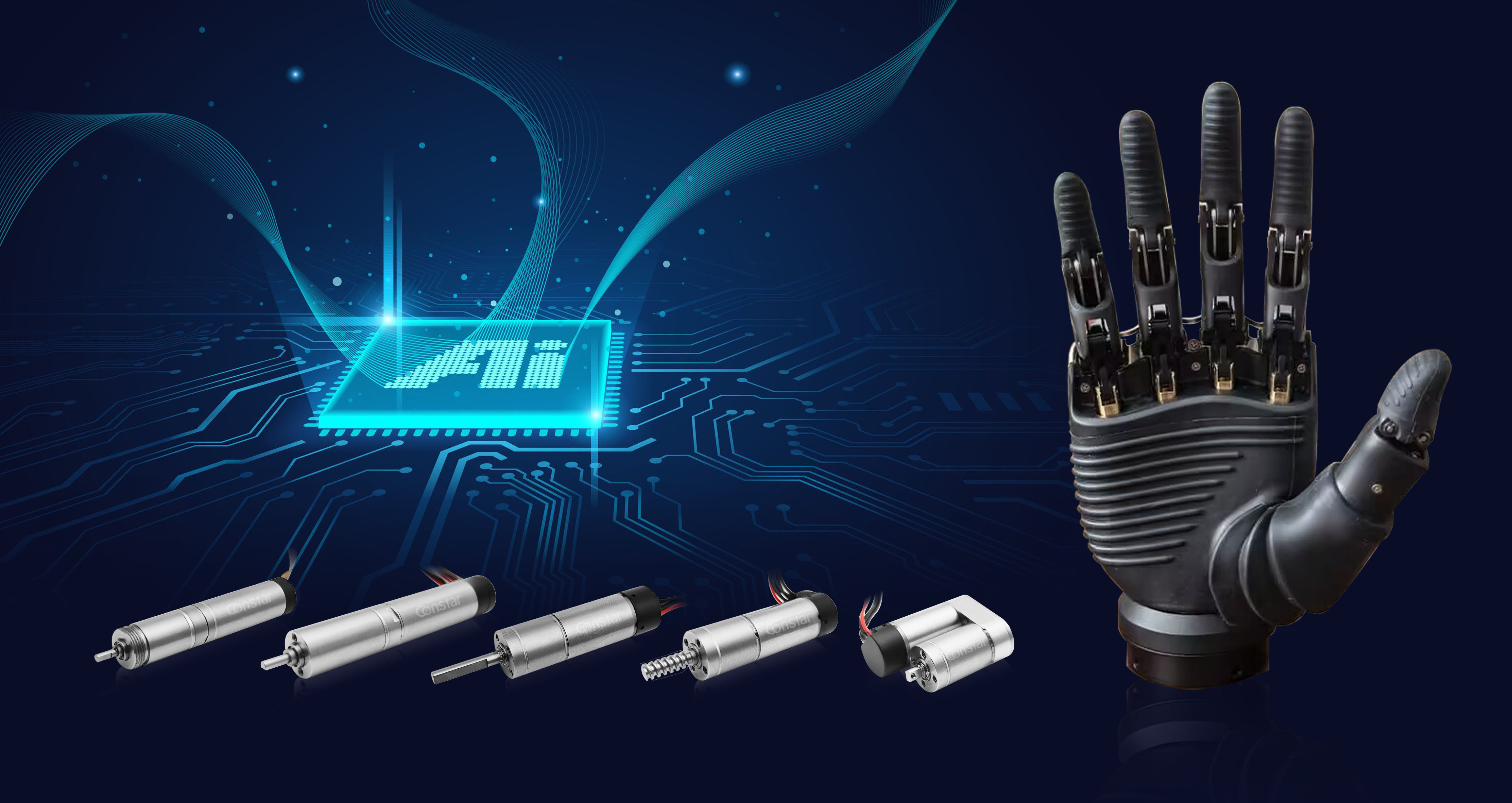 Dexterous hand motor 